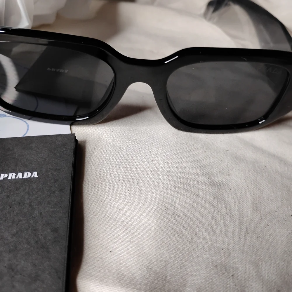 Prada Black Oversized Rectangular Sunglasses - Picture 1 of 10